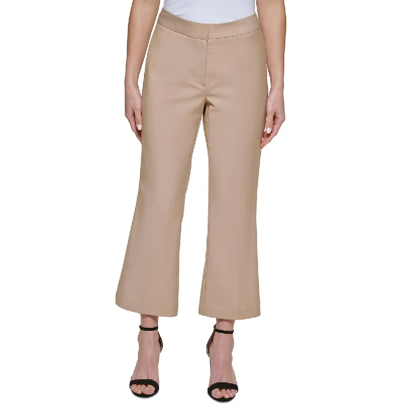 Stylish Jackets DKNY Womens Petites Crop Knit Wide Leg Pants