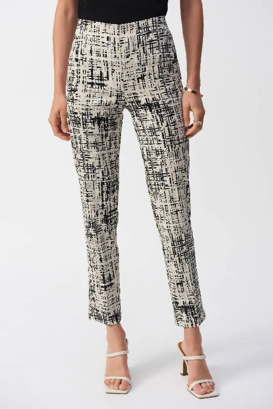 Weekend Comfort Joseph Ribkoff - Millennium Abstract Slim Fit Pant