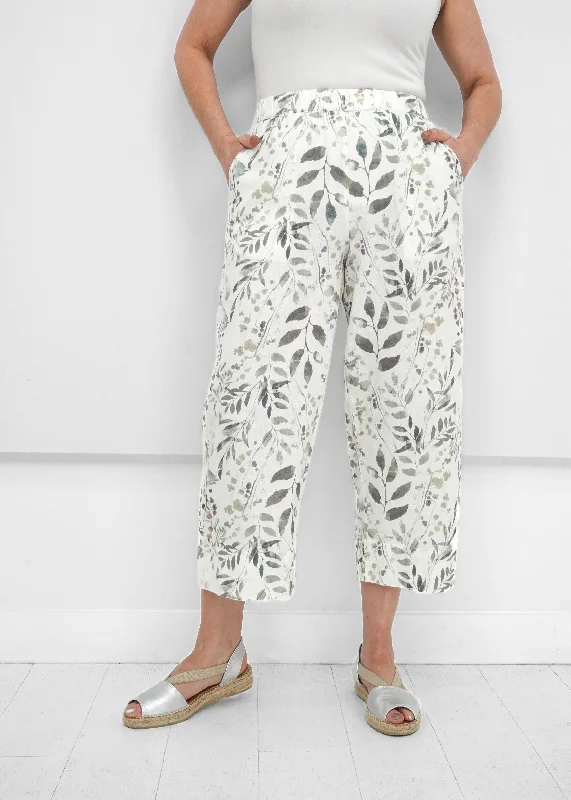 Comfortable Dresses Alembika - Floral Linen Pant