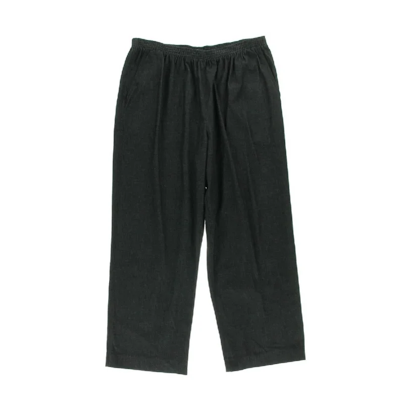 Fashionable Comfort Alfred Dunner Womens Plus Flat Front Pull On Casual Pants