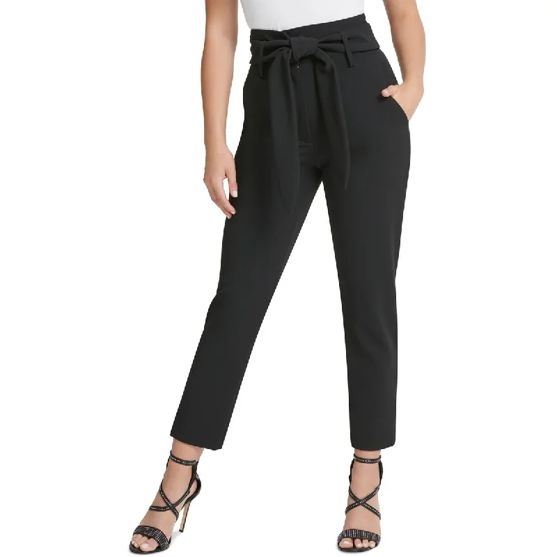 Elegant Wear DKNY Womens Petites Nikki Beach Solid  Cropped Pants