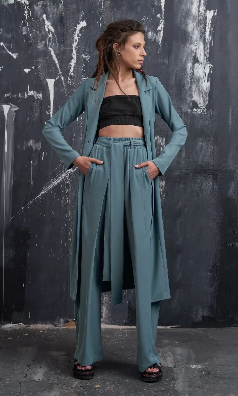 Soft Layers Wide Leg Tuck Pants