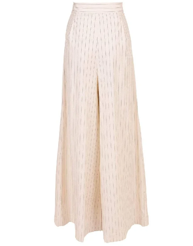 Soft Comfort Pinstripe Palazzo Pant