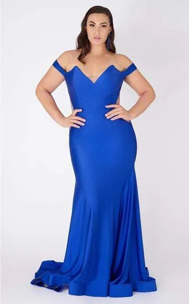 Light Layers MNM COUTURE - Tapered V Neck Mermaid Gown L0044 - 1 pc Red In Size L Available Light Layers MNM COUTURE - Tapered V Neck Mermaid Gown L0044 - 1 pc Red In Size L Available