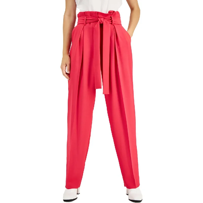 Cozy Fitting Hugo Boss Womens Paperbag Waist Polyester Dress Pants