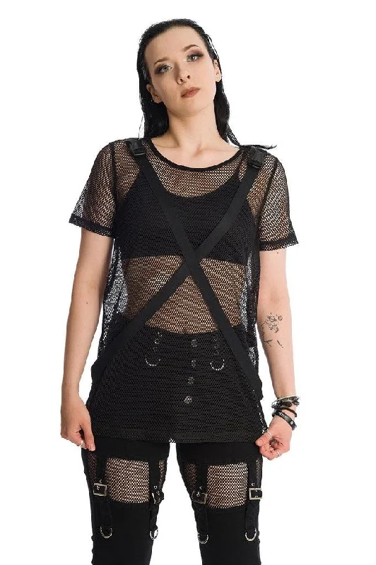 Soft Trends Kameko Mesh Top
