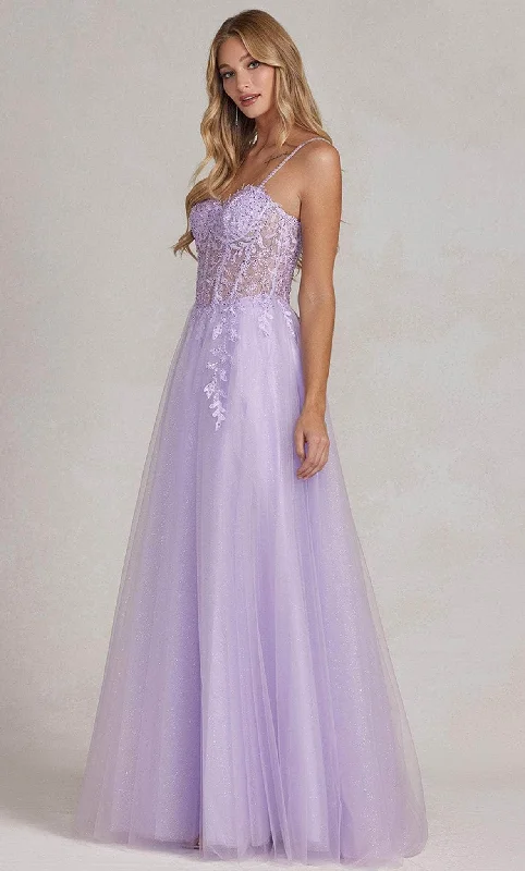 Elegant Dressing Nox Anabel F1087 - Sheer Sweetheart Prom Gown