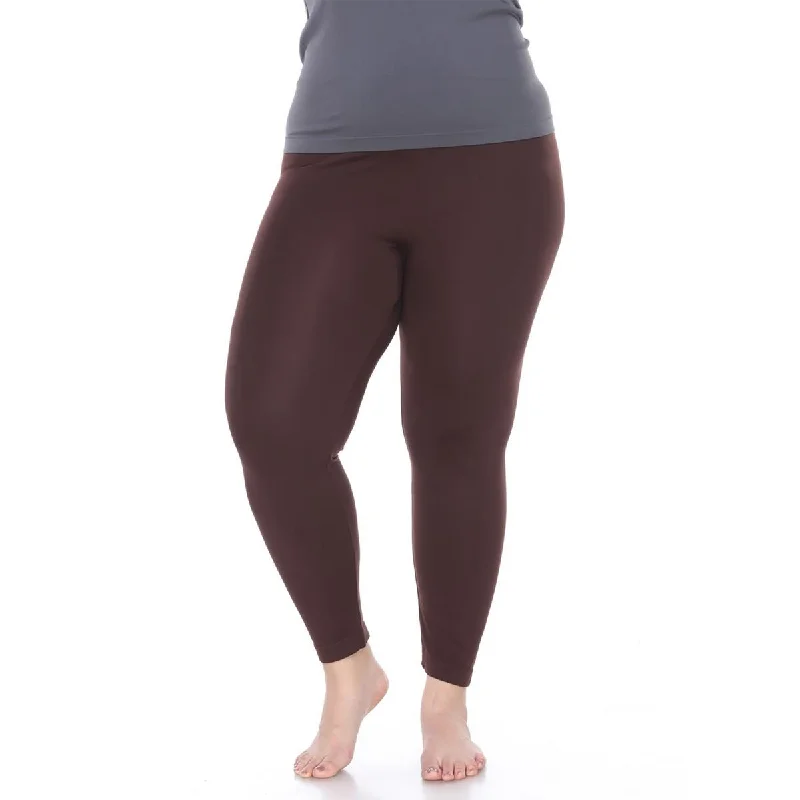 Relaxed Tops White Mark Womens Plus Cozy Comfy Leggings