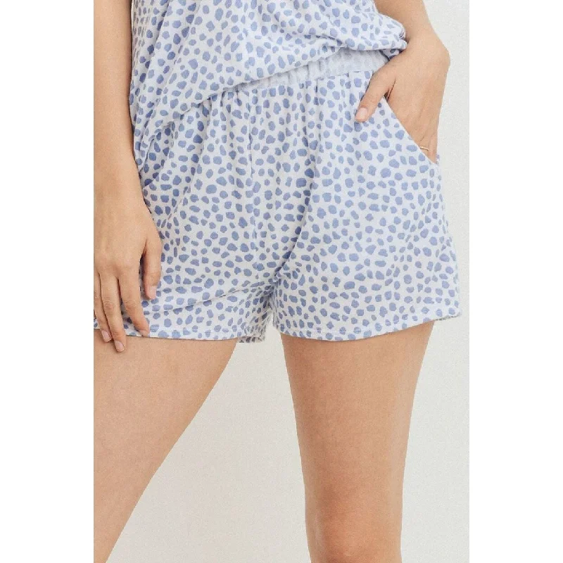 Soft Comfort Leopard Printed Terry Short Pants