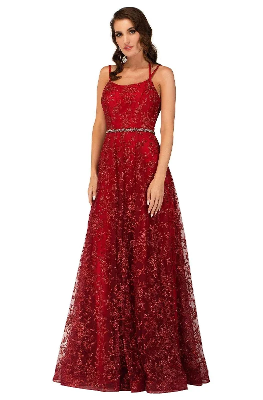 Light Fit Cecilia Couture - 2121 Glittered Scoop Long Dress