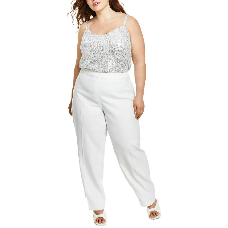 Easy-to-Wear Anne Klein Womens Plus Tweed Trouser Pants