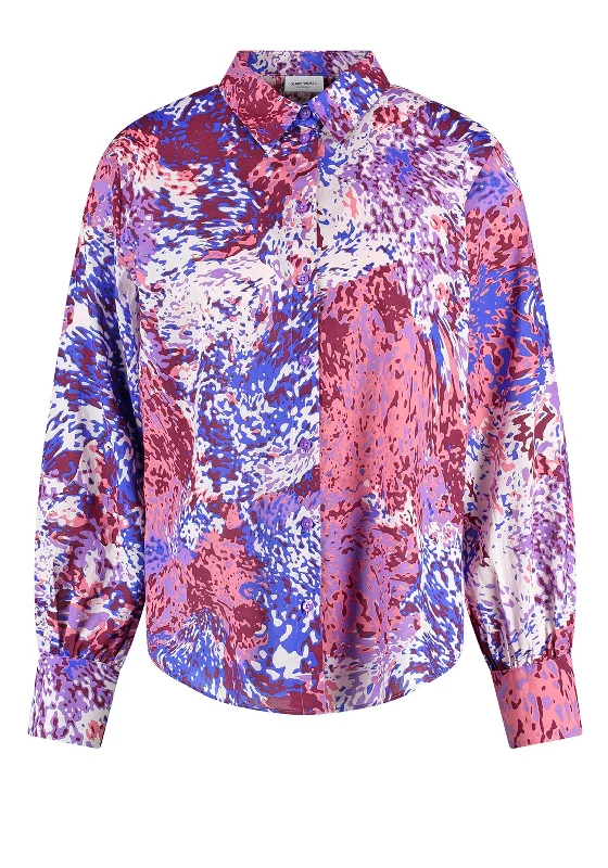 Layered Style Gerry Weber Animal Print Cotton Shirt, Multi