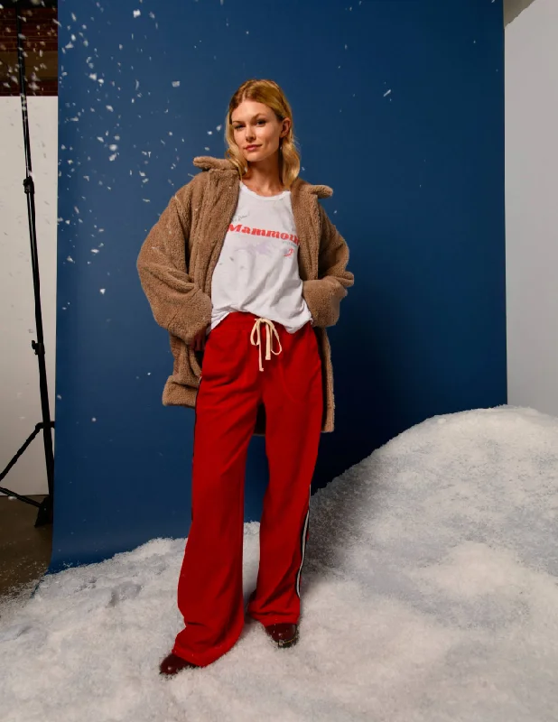 Versatile Style Sundry Relaxed Wide Leg Pant in Flare Red