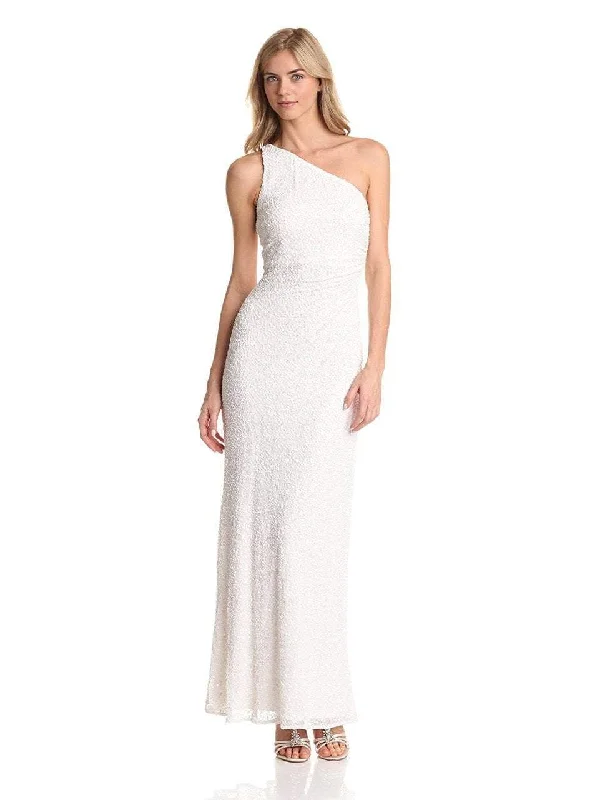 Weekend Comfort Wear Adrianna Papell - Sequined Asymmetric Dress 91880950