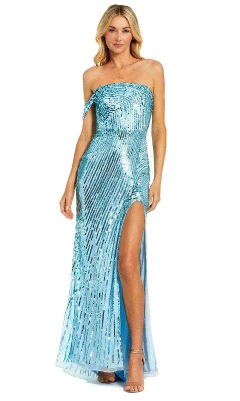 Relaxed Tops Mac Duggal 6072 - Sequined Evening Dress
