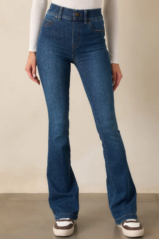 Soft Casuals SPANX EveryWear Authentic Blue Flare Jeans