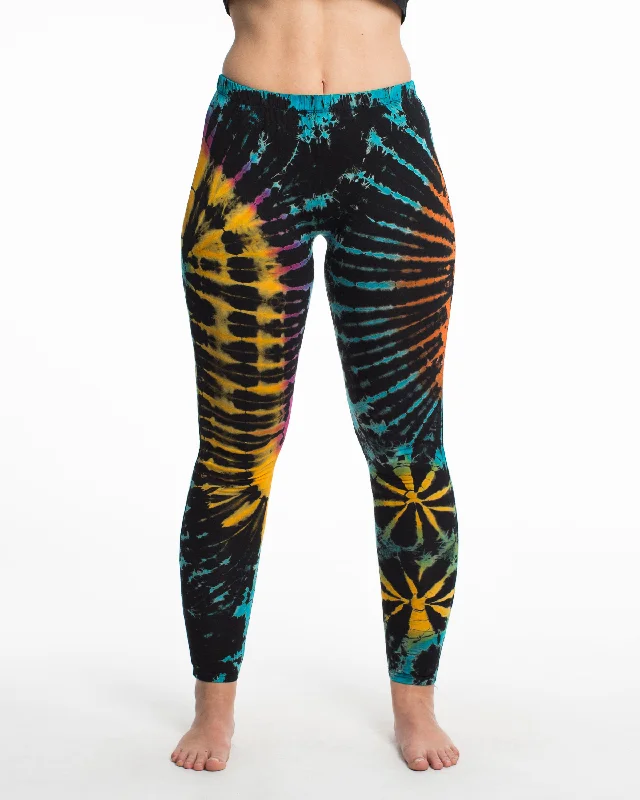 Warm Chic Womens Tie Dye Yoga Leggings