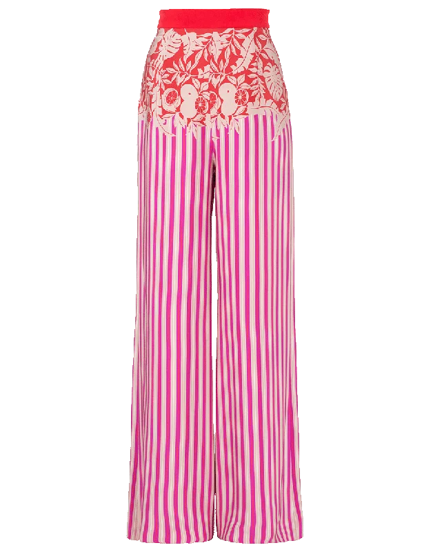 Cozy Fashion Trends High Waist Silk Crepe Wide Leg Pant