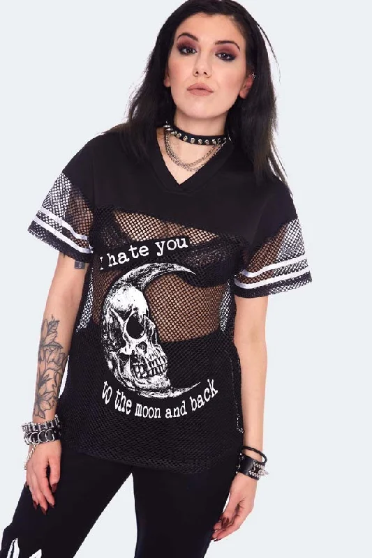 Effortless Looks To The Moon And Back Sports Net T-shirt