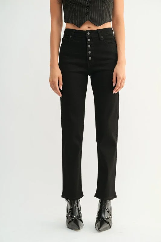 Soft Comfort Raiya Button Down Slim Straight Leg