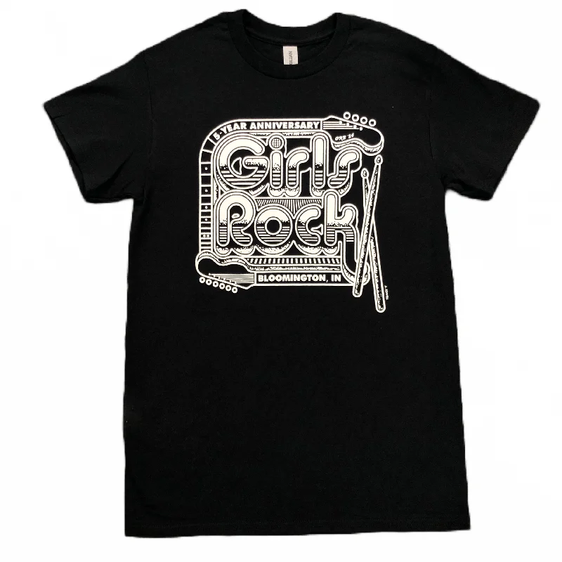 Cozy Essentials Girls Rock Bloomington T-shirt - Black
