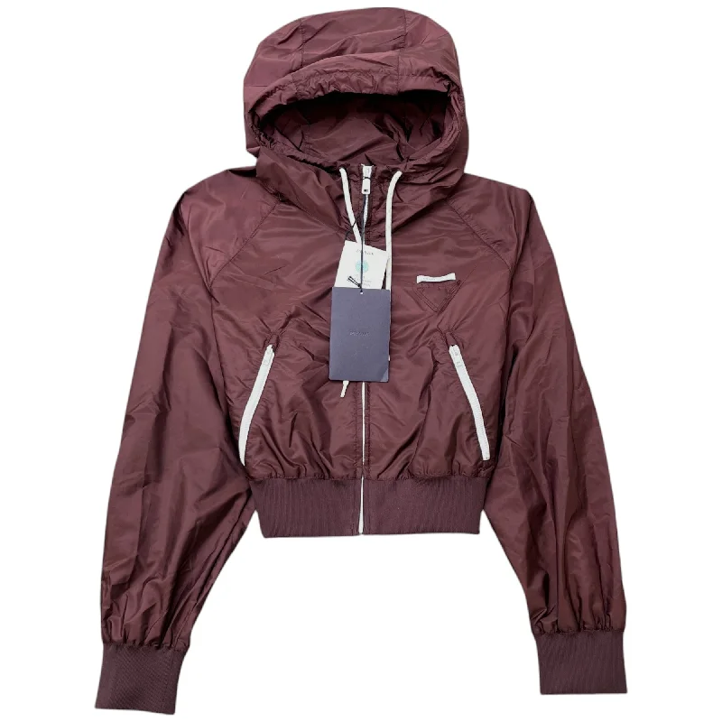 Light Dressing Women's Re-Nylon Piuma Windbreaker Burgundy Size 44 / UK 12