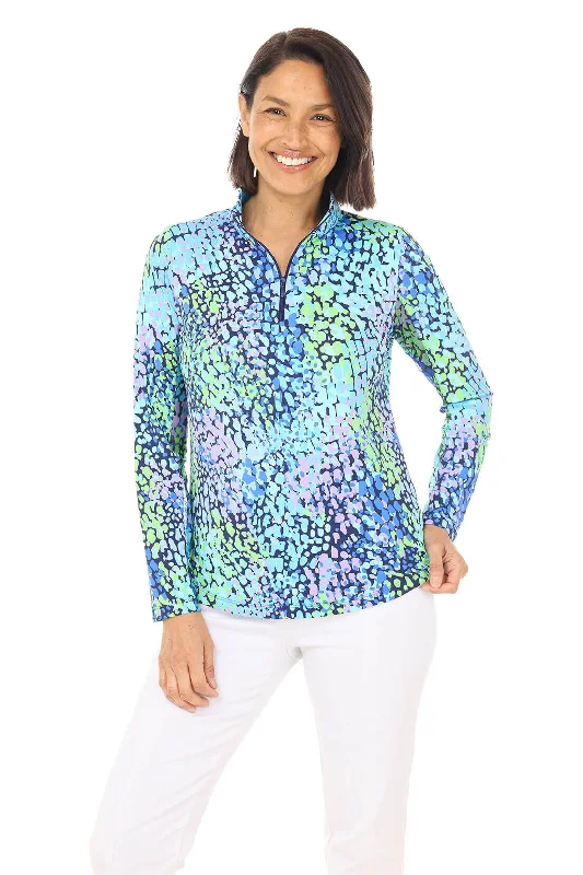 Elegant Fit Camille Calico UPF50+ Sun Shirt