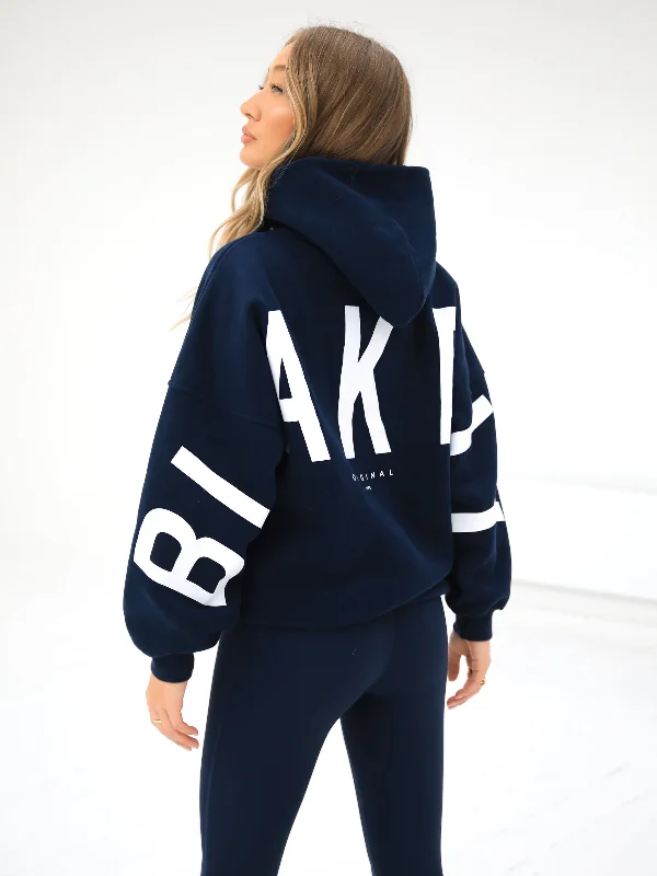 Stylish Ease Isabel Oversized Hoodie - Navy
