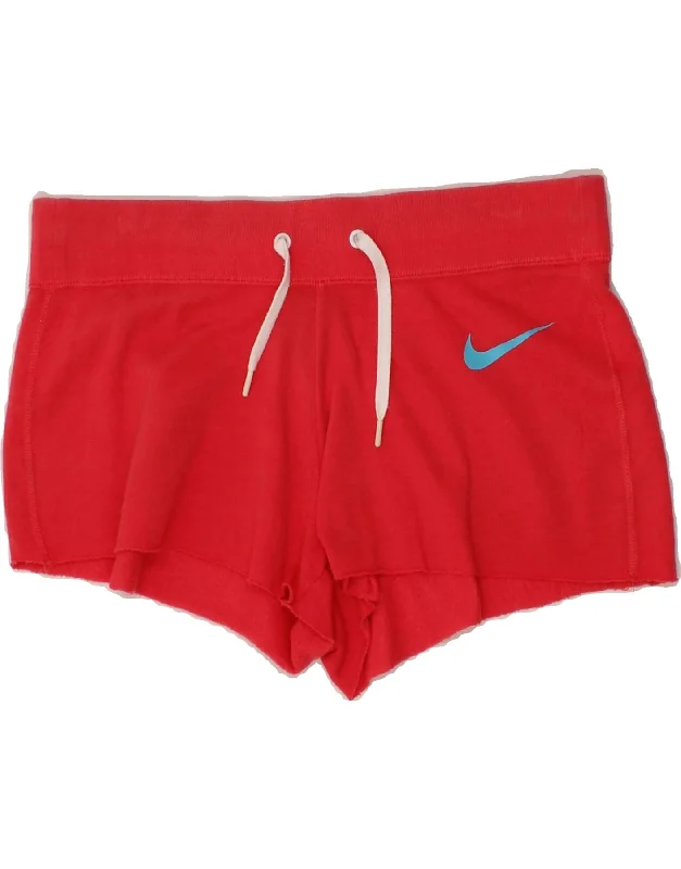 Easy-to-Wear NIKE Womens Sport Shorts UK 10 Small  Red