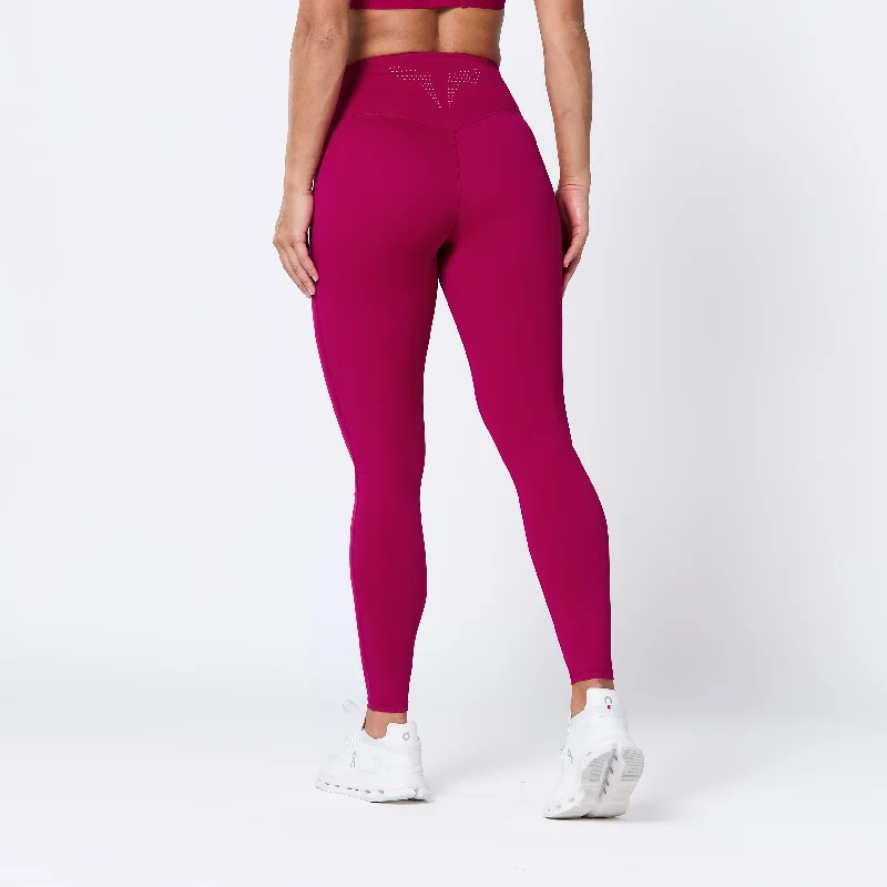 Cozy Outerwear Run The City Leggings 27" 2.0 - Cerise
