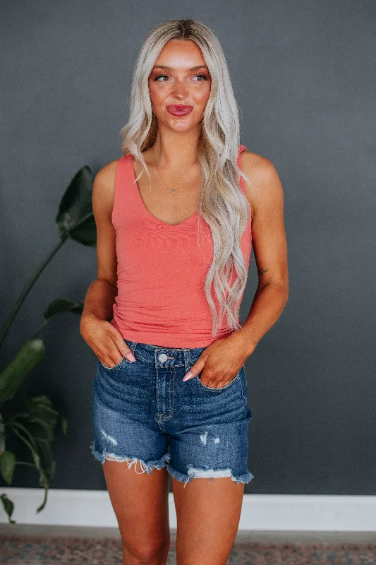 Modern Chic Rio Basic Tank - Grapefruit