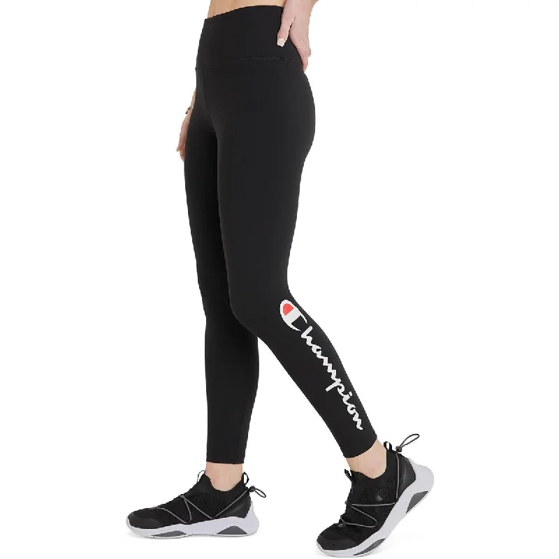Layered Style Champion Womens Logo Cotton Athletic Leggings