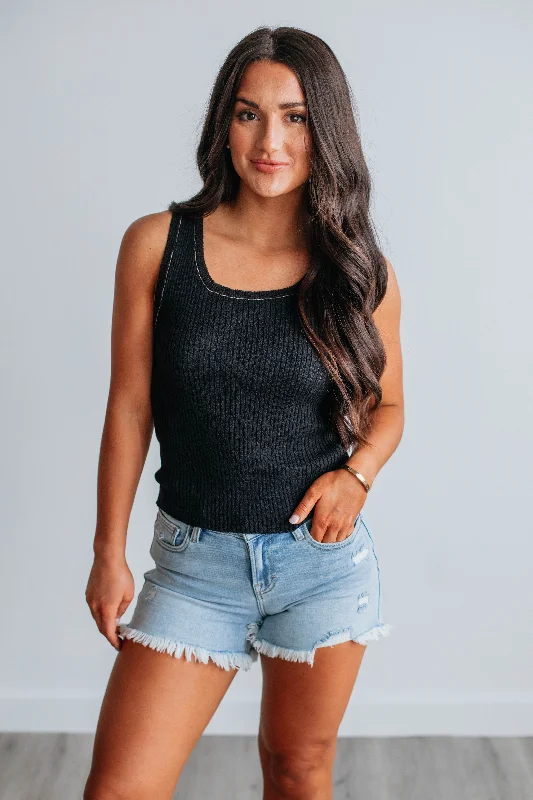 Cozy Fit Wear Aiden Knit Tank - Black