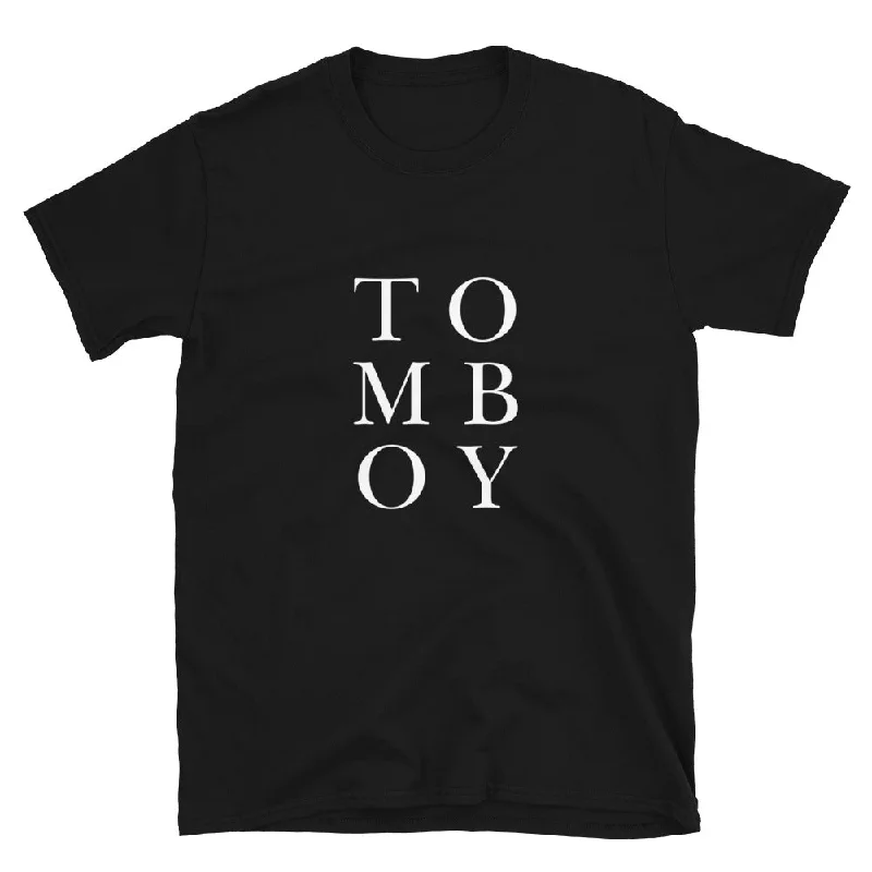 Soft Comfort Wear THE ESSENTIAL BOYFRIEND TEE BLACK TOMBOY