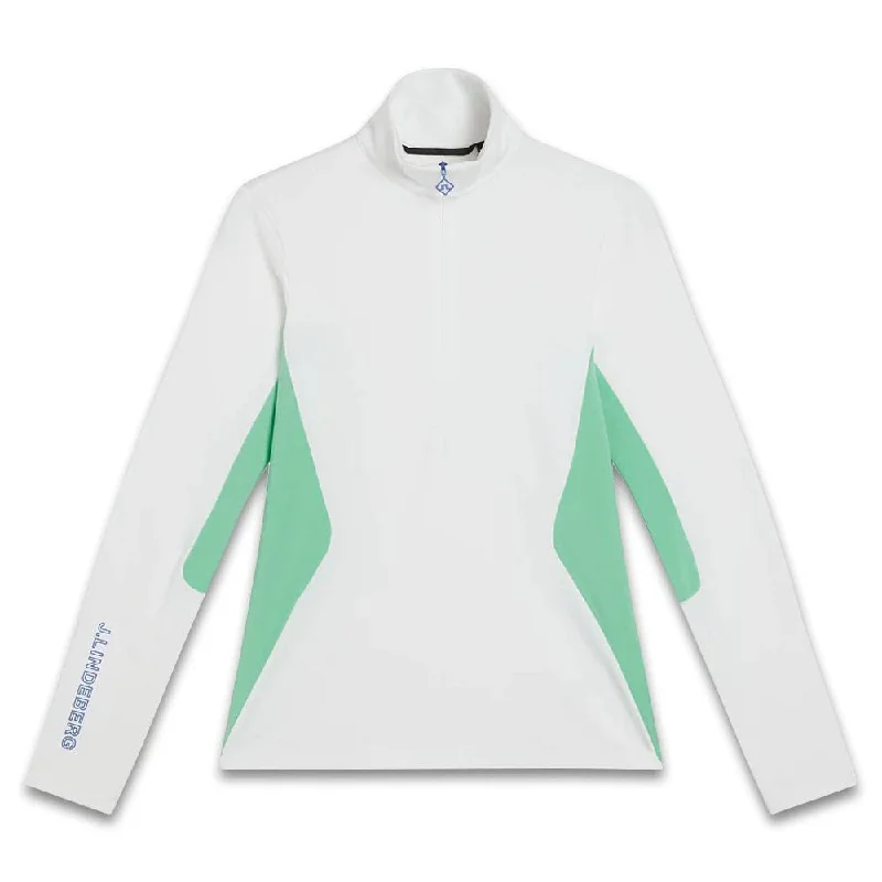 Cozy Chic Trends J.Lindeberg Coockies Mid Layer Golf Pullover White - FW23 Women