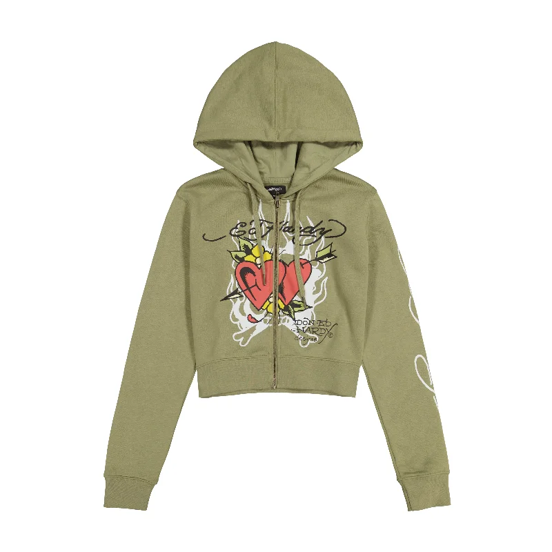 Cozy Lounge Wear Hearts Hoodie