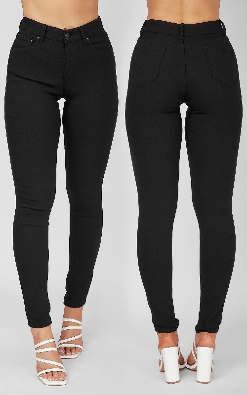 Trendy Layers Supreme Jeggings - Black