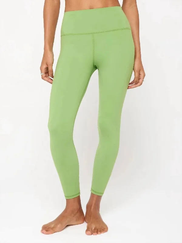 Layered Style Ada High Waist Leggings In Cactus