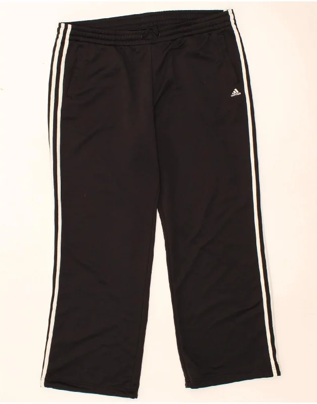 Trendy Layers ADIDAS Womens Climalite Tracksuit Trousers UK 20/22 XL  Black Polyester