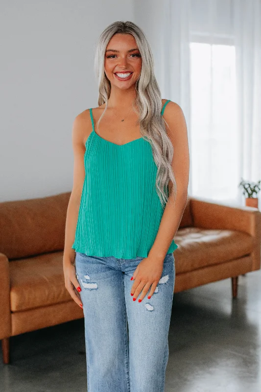Relaxed Chic Gaelle Tank - Teal