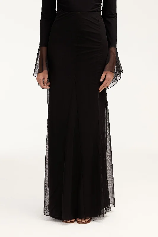 Cozy Fit Wear Milia Maxi Skirt - Black