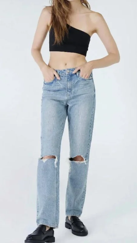 Weekend Comfort Wear Willa Vintage Mom Fit Straight Leg In Rogue