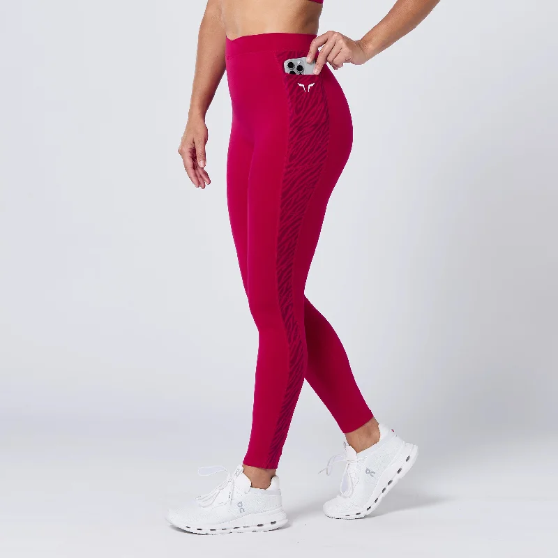Comfy Pants Crossover Leggings 27" - Cerise