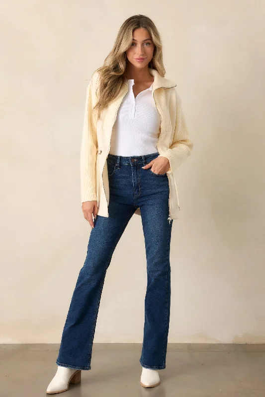 Relaxed Weekend Wear Forever Daydreaming Dark Wash Flare Jeans