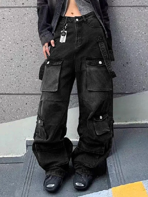 Soft Trends Street Multi Pocket Cargo Jeans