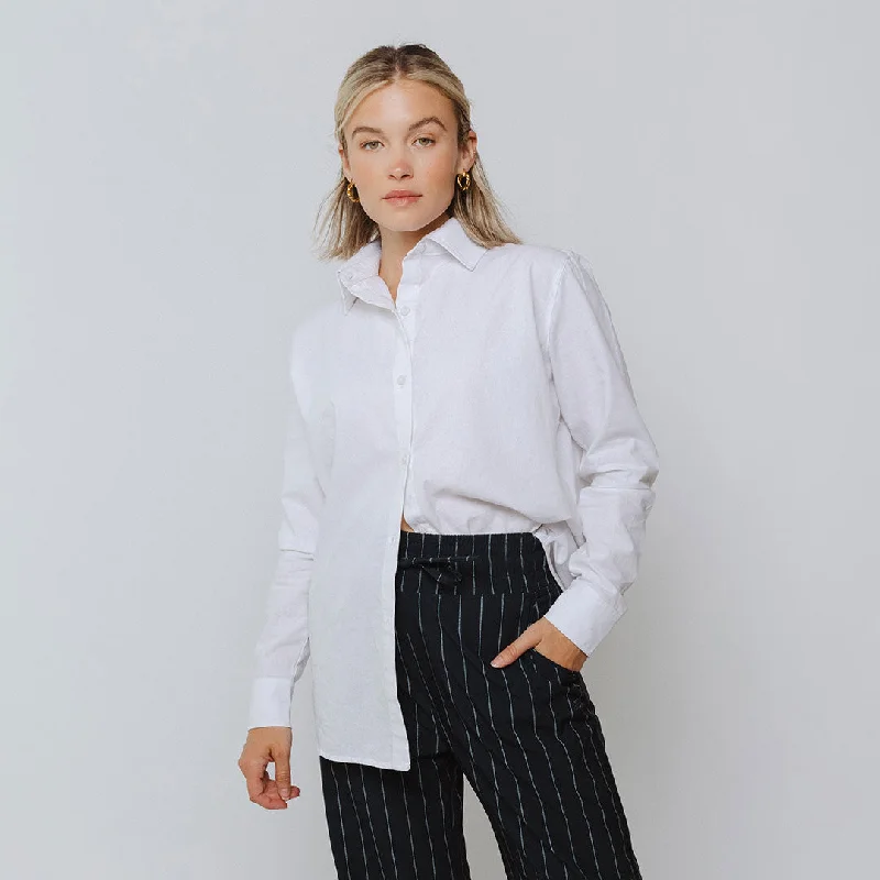 Stylish Jackets Classic Button Down, White