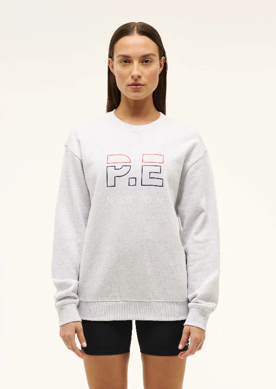 Elegant Wear HEADS UP SWEAT IN GREY MARLE
