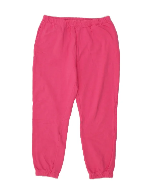 Soft Wearables ONLY Womens Tracksuit Trousers Joggers UK 16 Large  Pink Cotton