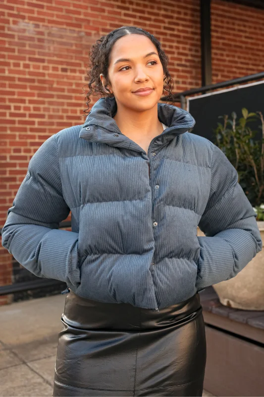 Breathable Style Destiny Puffer - Dusty Blue