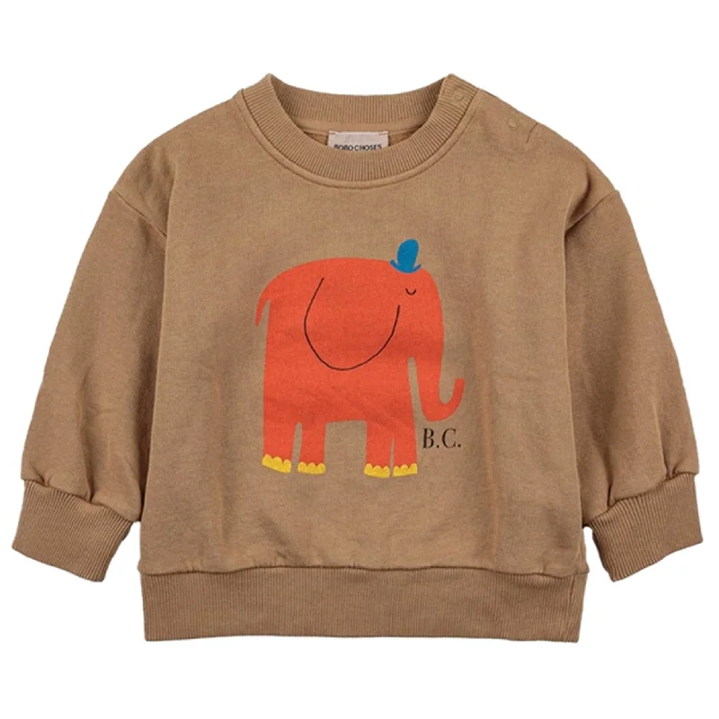 Light Layers Bobo Choses Light Brown The Elephant Sweatshirt